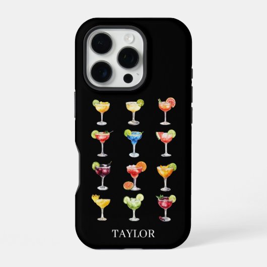 Coque iPhone 16 Pro Margarita N'importe Monogrammé (Verso)