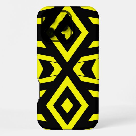 Coque iPhone 16 Pro Max Abeille géométrique (Verso)