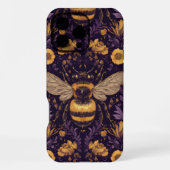 Coque iPhone 16 Pro Max Abeilles et fleurs (Verso)