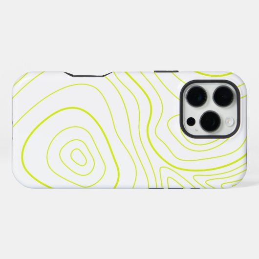 Coque iPhone 16 Pro Max abstrait beau jaune (Verso Horizontal)