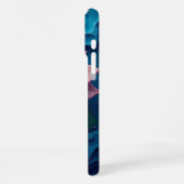Coque iPhone 16 Pro Max Abstrait de fleurs (Côté gauche)
