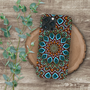 Coque iPhone 16 Pro Max Abstrait élégant Art moderne bohème Mandala
