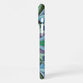 Coque iPhone 16 Pro Max accents bleu-vert (Côté gauche)