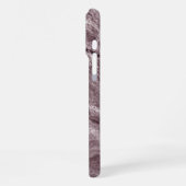 Coque iPhone 16 Pro Max Agate de mauve cristallisée | Marbre rose Rose pou (Côté gauche)