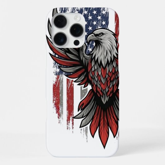 Coque iPhone 16 Pro Max Aigle américain (Verso)