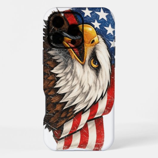 Coque iPhone 16 Pro Max Aigle américain (Verso)