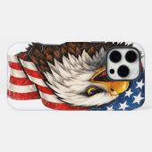 Coque iPhone 16 Pro Max Aigle américain (Verso Horizontal)