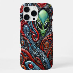 Coque iPhone 16 Pro Max Aliens engloutis dans l'énergie cosmique