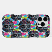 Coque iPhone 16 Pro Max Amateur de musique rétro  (Verso Horizontal)