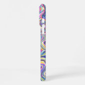 Coque iPhone 16 Pro Max Amethyst Multicolor Amoeba Motif (Côté gauche)