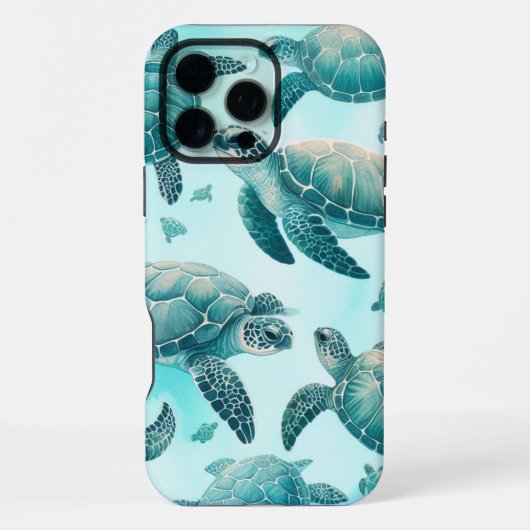 Coque iPhone 16 Pro Max Amis Tortues Marines (Verso)