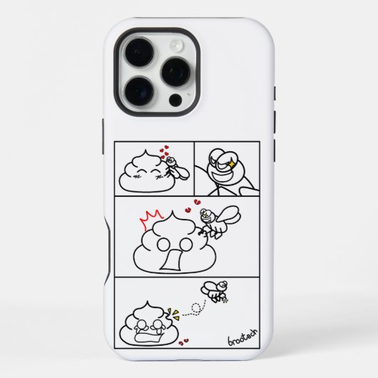 Coque iPhone 16 Pro Max Amour et Trahison - Brootsch le caca (Verso)