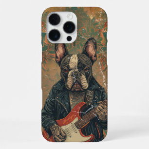 Coque iPhone 16 Pro Max Amoureux de la musique rock avec un guitariste Fre