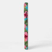 Coque iPhone 16 Pro Max Ananas à fleurs tropicales (Côté gauche)