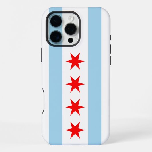 Coque iPhone 16 Pro Max Apple iPhone 16 Pro Max Coque, drapeau de Chicago (Verso)