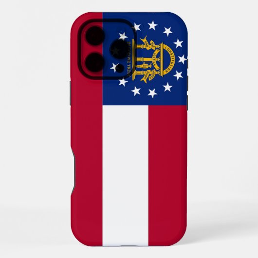 Coque iPhone 16 Pro Max Apple iPhone 16 Pro Max Coque, drapeau de Géorgie (Verso)
