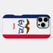 Coque iPhone 16 Pro Max Apple iPhone 16 Pro Max Coque, drapeau Iowa (Verso Horizontal)