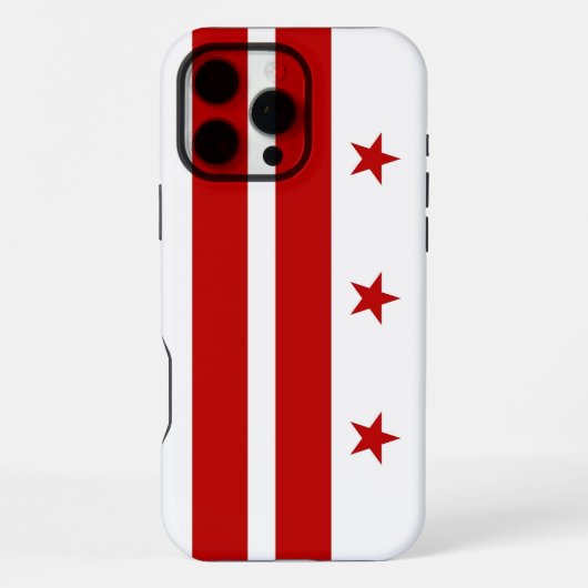 Coque iPhone 16 Pro Max Apple iPhone 16 Pro Max, drapeau de Washington DC (Verso)