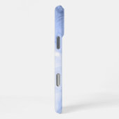 Coque iPhone 16 Pro Max Aquarelle bleu azur encre d'alcool personnalisable (Côté droit)