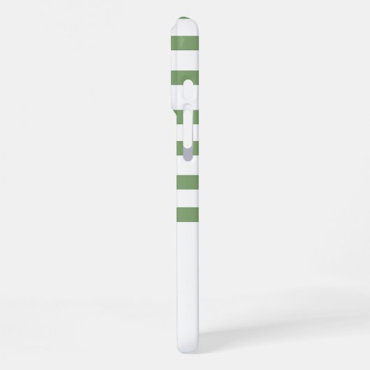 Coque iPhone 16 Pro Max Aquarelle mignonne Gris Bow Vert (Côté gauche)