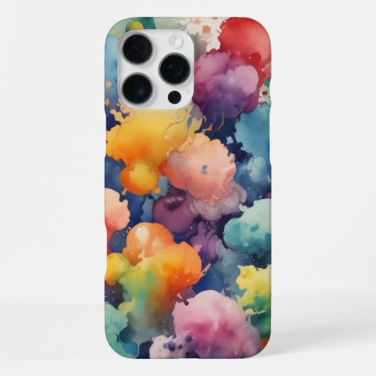 Coque iPhone 16 Pro Max Aquarelle - Unique, élégant et protecteur (Verso)
