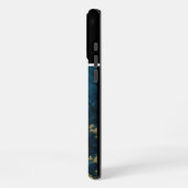 Coque iPhone 16 Pro Max Arbre doré, Lune bleue (Côté gauche)