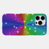 Coque iPhone 16 Pro Max Arc en ciel avec étoiles (Verso Horizontal)