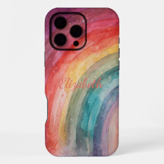 Coque iPhone 16 Pro Max Arc-en-ciel personnalisé tendance moderne