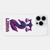 Coque iPhone 16 Pro Max Armure de jeu Mecha SciFi Cyber Libra Zodiaque (Verso Horizontal)