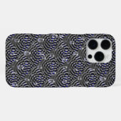 Coque iPhone 16 Pro Max Arrosage sur métal gris bleu (Verso Horizontal)