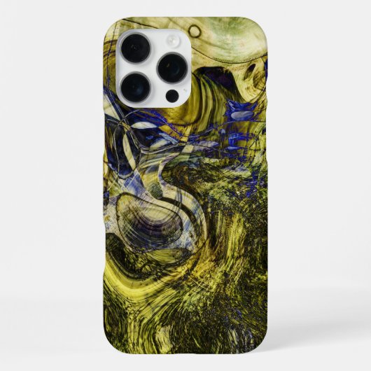 Coque iPhone 16 Pro Max Art Abstrait Vert Olive Avignon (Verso)