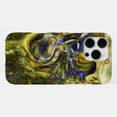 Coque iPhone 16 Pro Max Art Abstrait Vert Olive Avignon (Verso Horizontal)