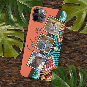 Coque iPhone 16 Pro Max Art de mosaïque sud-ouest coloré personnalisé