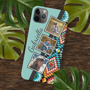 Coque iPhone 16 Pro Max Art de mosaïque sud-ouest coloré personnalisé de c