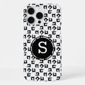 Coque iPhone 16 Pro Max Artisanat de machine à coudre initial (Verso)