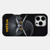 Coque iPhone 16 Pro Max Assistant en colère Noir (Verso Horizontal)