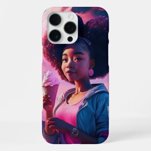 Coque iPhone 16 Pro Max Astéroïdes et Crème Glacée (Verso)