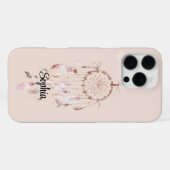Coque iPhone 16 Pro Max Attrape-rêve Rose Pâle (Verso Horizontal)