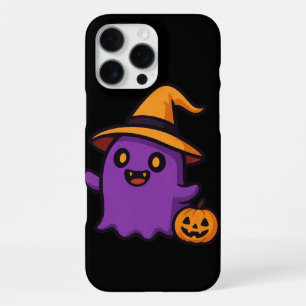 Coque iPhone 16 Pro Max Autocollant de fantôme mignon d'Halloween
