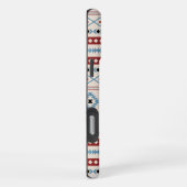 Coque iPhone 16 Pro Max Aztec Blue Red Black Cream Mixte Motifs Motif (Côté droit)