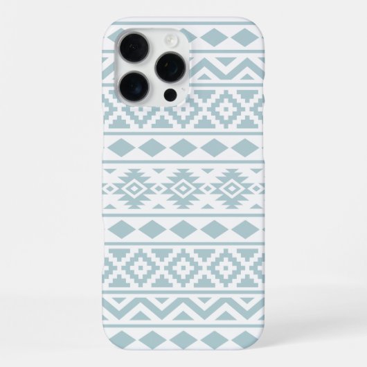 Coque iPhone 16 Pro Max Aztec Essence Ptn III Canard Bleu oeuf Blanc (Verso)
