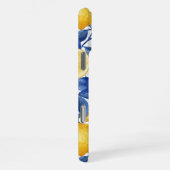 Coque iPhone 16 Pro Max Azulejo Lemons Feuilles bleus (Côté droit)