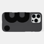 Coque iPhone 16 Pro Max B. - Boîtier de typographie (Verso Horizontal)