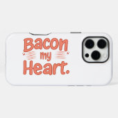 Coque iPhone 16 Pro Max Bacon, mon coeur (Verso Horizontal)