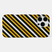 Coque iPhone 16 Pro Max Bandes arc-en-ciel blanc jaune (Verso Horizontal)