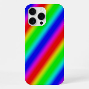 Coque iPhone 16 Pro Max Bandes arc-en-ciel - Motif