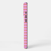 Coque iPhone 16 Pro Max Bandes géométriques roses (Côté gauche)