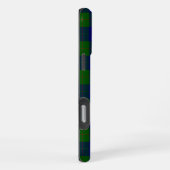 Coque iPhone 16 Pro Max Barclay tartan bleu vert plaid (Côté droit)