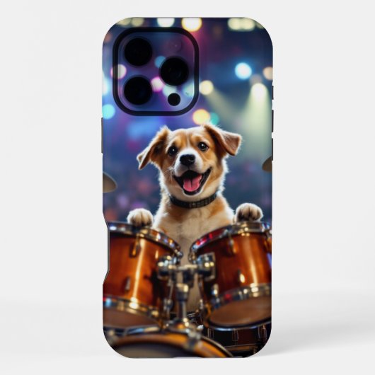 Coque iPhone 16 Pro Max Batteur Chien (Verso)