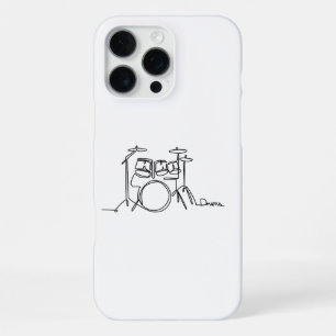 Coque iPhone 16 Pro Max Batteur Conception Musicale Batterie Une Ligne